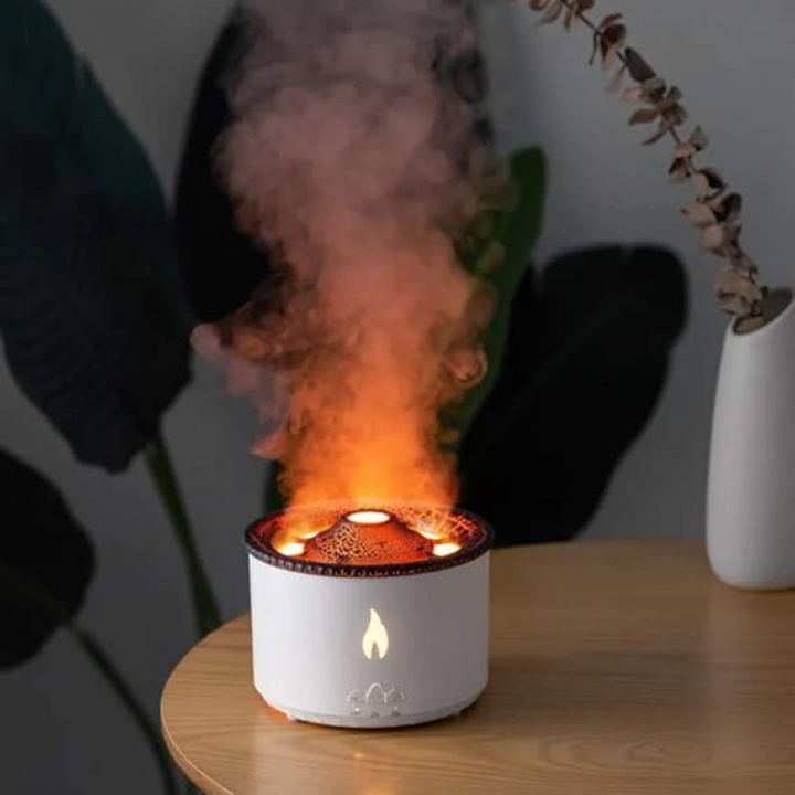 Flame Effect Mist Humidifier For Home And Office